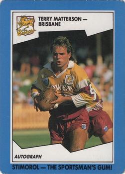 1989 Scanlens #69 Terry Matterson Front